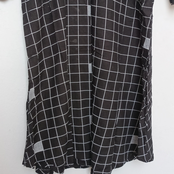 Black Checked Kurta - Picture 5 of 5